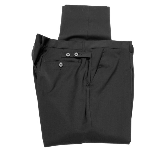 DOLCE & GABBANA Staff Men's Black Dress Pants Wool Blend Stretch Size 56 Eur - Picture 7 of 12